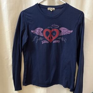 Lucky Brand Women’s Navy Long Sleeve Shirt